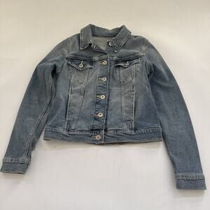 Denizen from Levi's Women's Denim Jean Jacket Small Classic Medium Wash Trucker